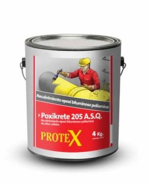 POXIKRETE 205 A.S.Q. BITUMINOSO PINTURA EPOXI Kit Pre-Dosificado 20 kg
